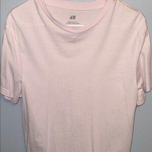 H&M Soft Pink Crew Neck Tee